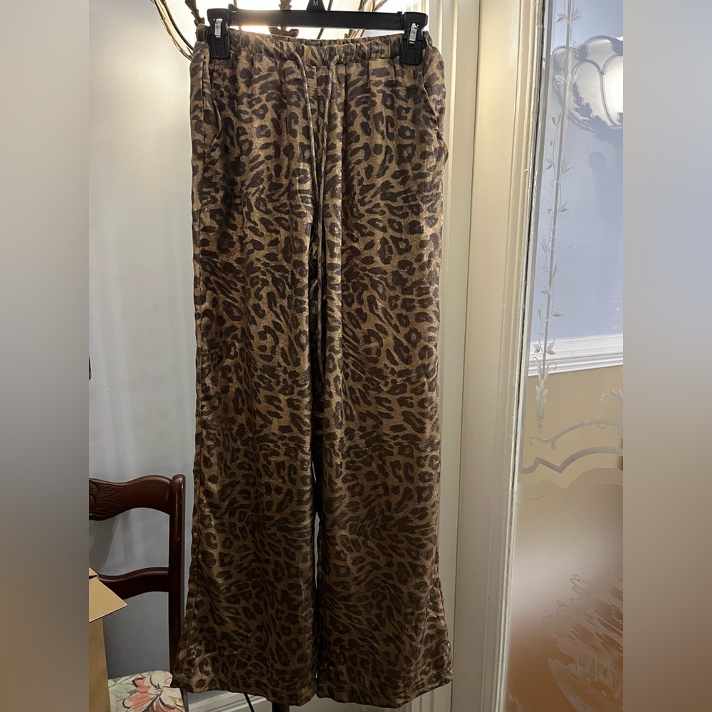 Bailey Rose My Way Leopard Pants XS